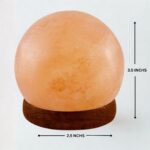 Pink Himalayan Salt Sphere Lamp – USB Color Changing Ball Night Light for Home Decor