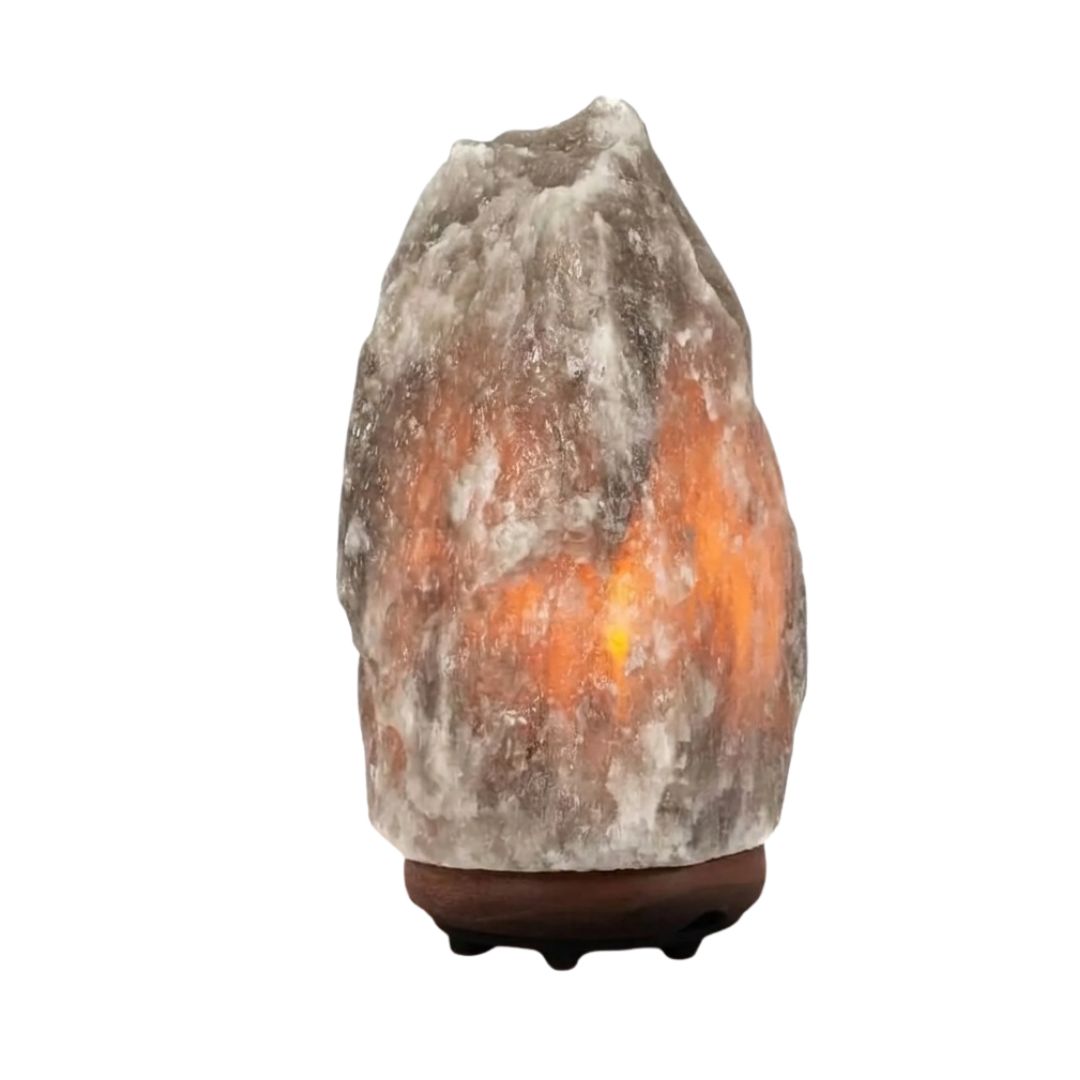 Grey Himalayan Salt Lamp 2–3 KG | Natural Crystal Night Light for Home Decor