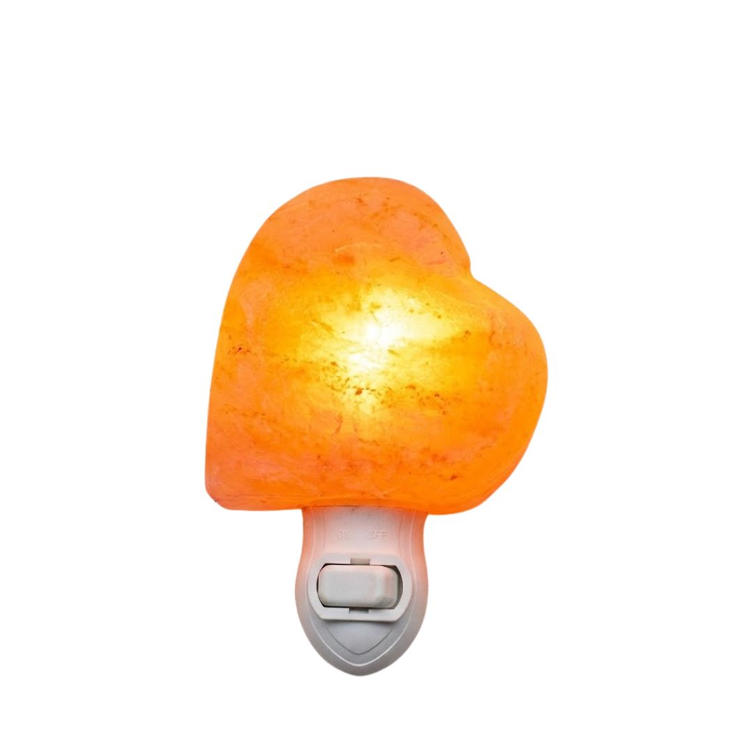 Himalayan Salt Heart Night Light