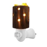 Himalayan Salt Wooden Cylinder Night Light