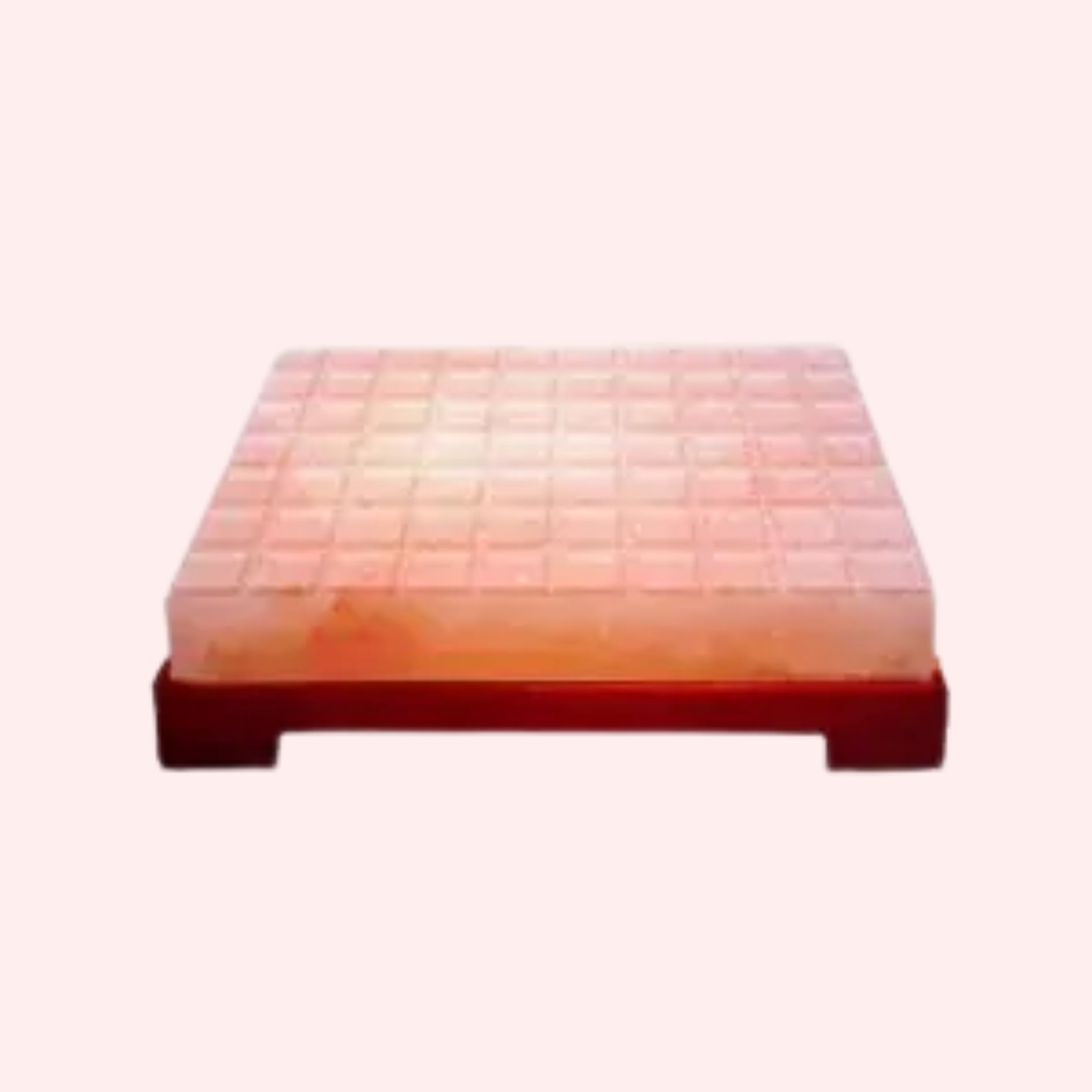 Himalayan Salt Rectangular Board Lined Detox Lamp Foot Therapy Spa Light