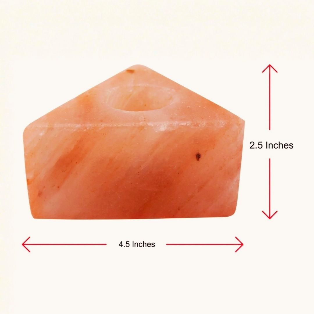 Himalayan Salt Triangle Candle Holder