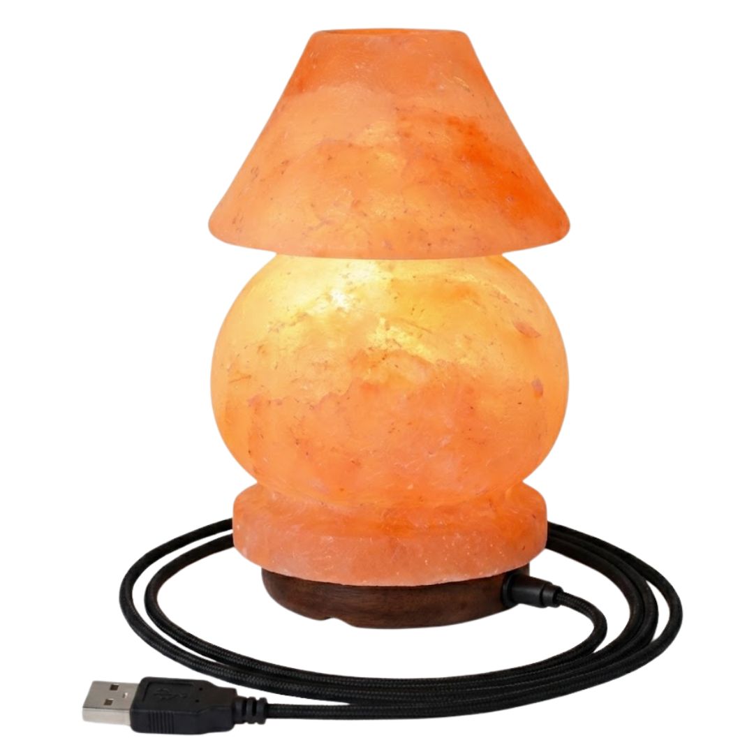 Umbrella Shape USB Himalayan Salt Lamp – Multi Color Changing Night Light for Home Decor