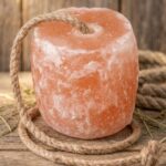Himalayan Salt Lick Block on Rope for Horses
